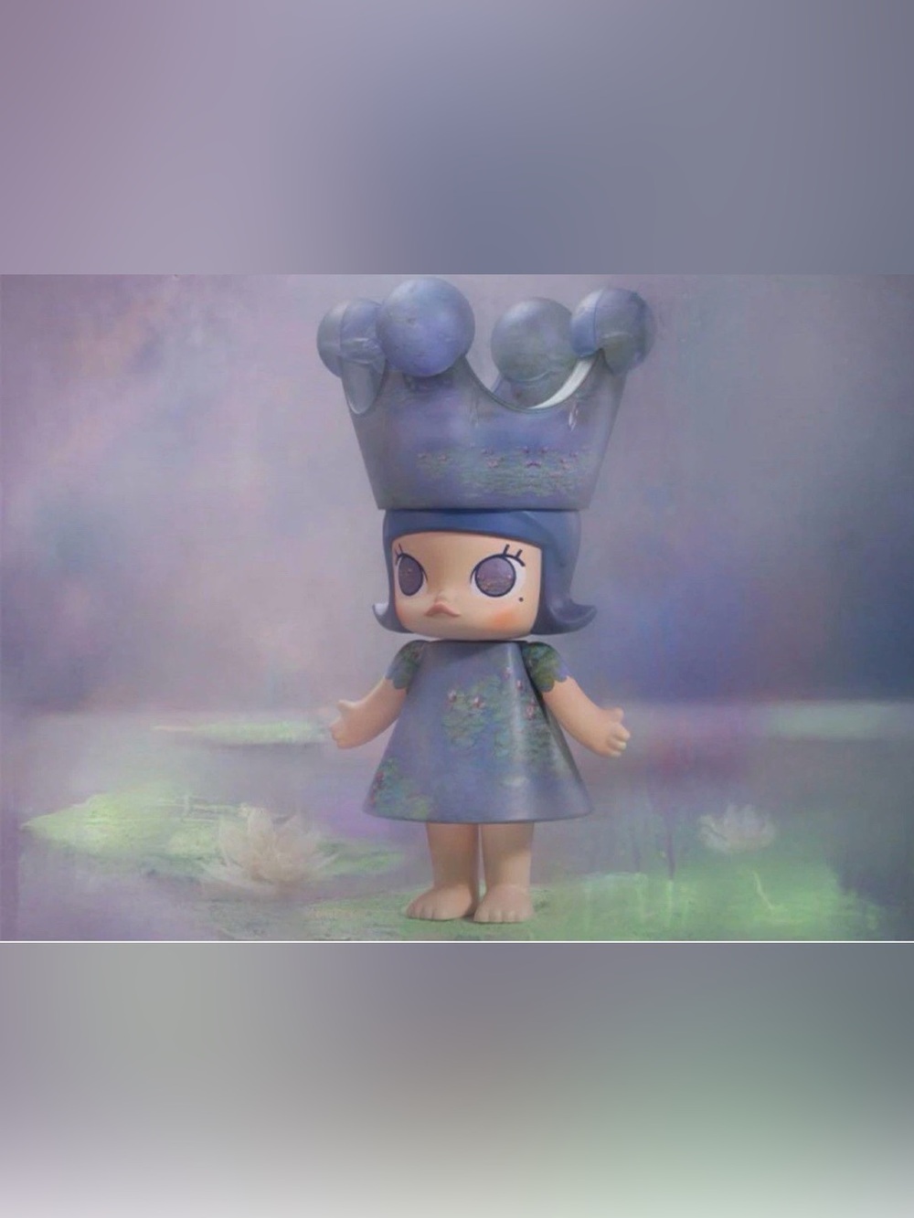 NEW IN BOX POP MART MEGA ROYAL MOLLY 400% Monet Les Nymphéas + Certificate